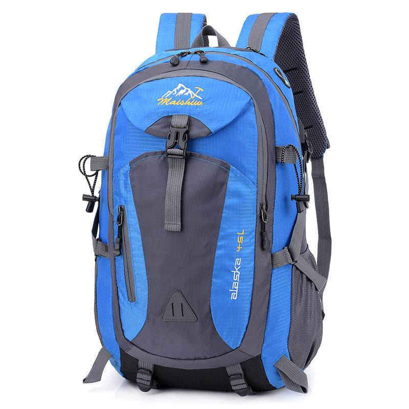 Nylon USB de nylon Viajamiento al aire libre Mochila deportiva de gran capacidad